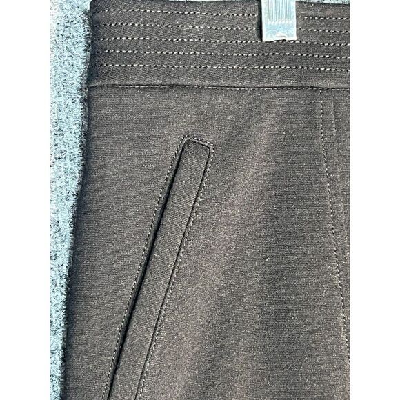 Liz Claiborne Mini Pencil Skirt High Waisted Back Slit Stretch Black Womens 8 - Picture 4 of 11